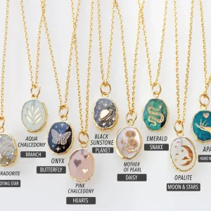 Gemstone Symbol Necklace | Jill Makes