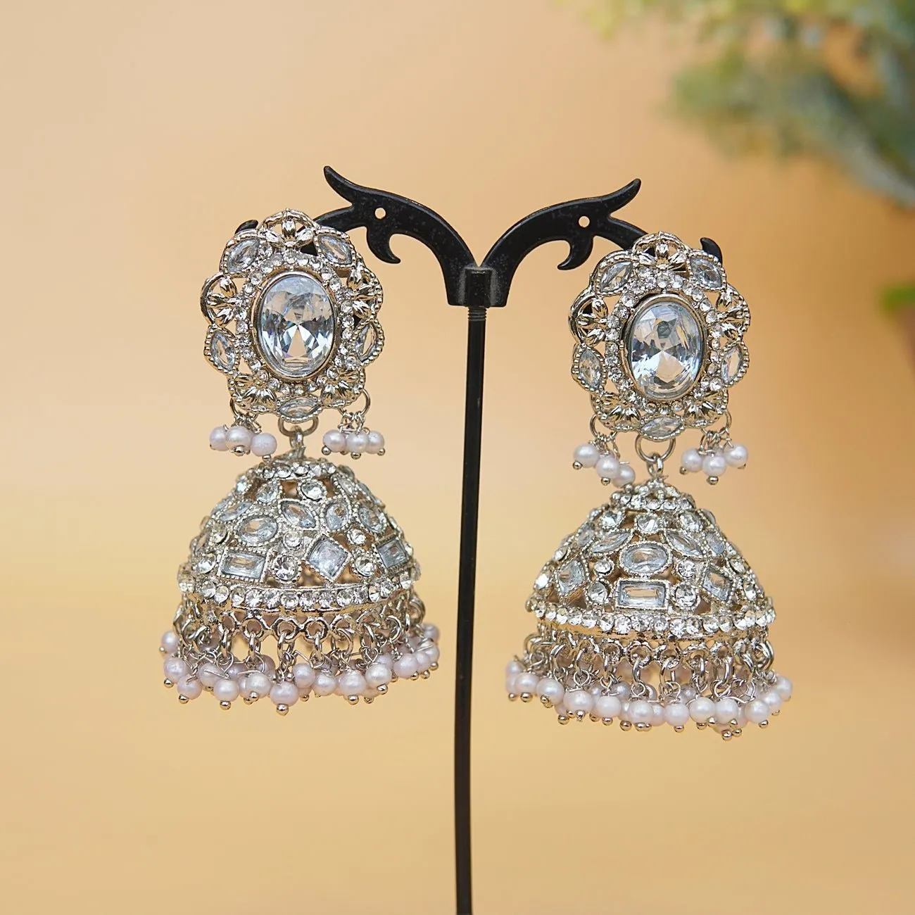 Gemstone Zirconia Jhumkey