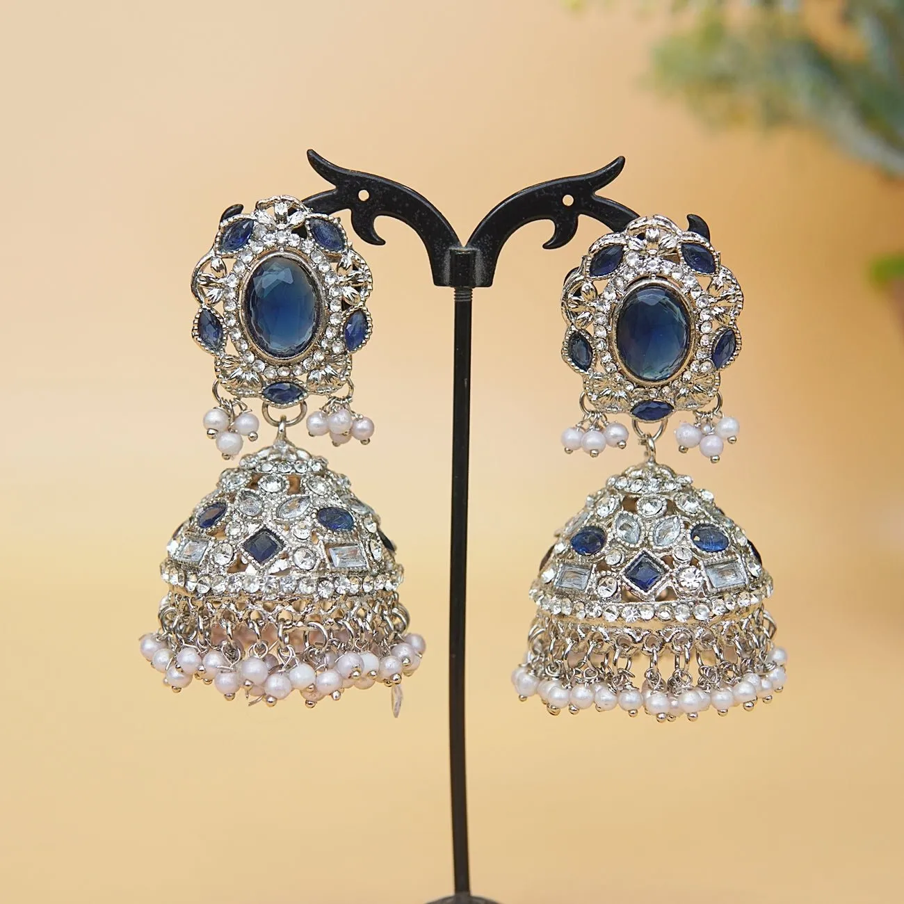 Gemstone Zirconia Jhumkey