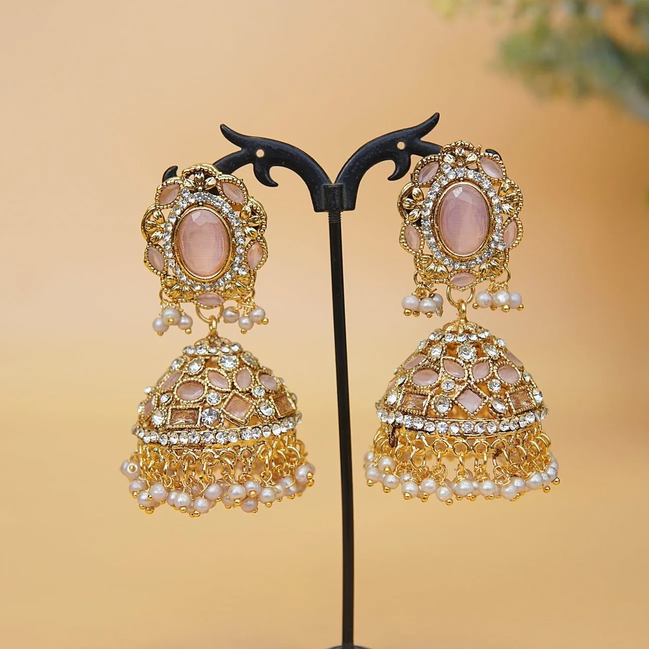 Gemstone Zirconia Jhumkey