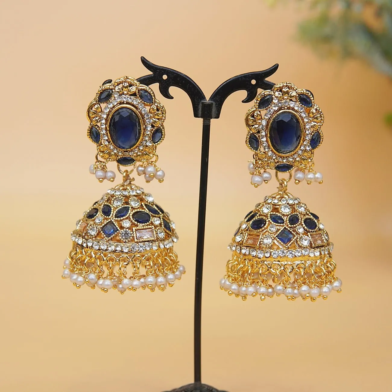 Gemstone Zirconia Jhumkey