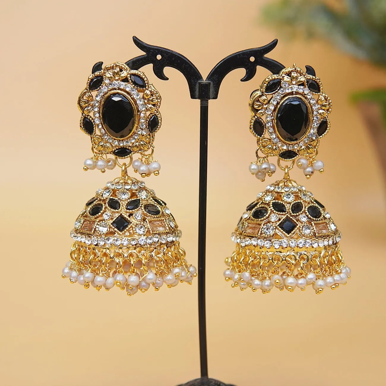 Gemstone Zirconia Jhumkey