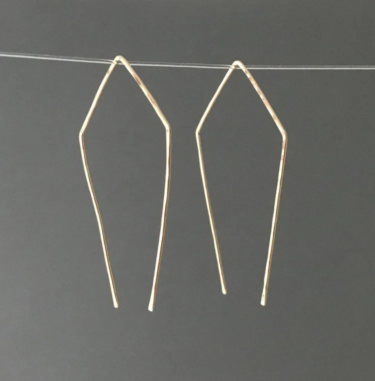 Geometric Pull Through Earrings