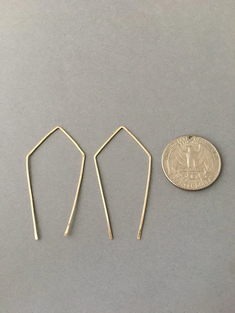 Geometric Pull Through Earrings