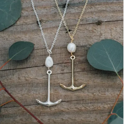 Glee Jewelry - Tide Necklace | White Pearl