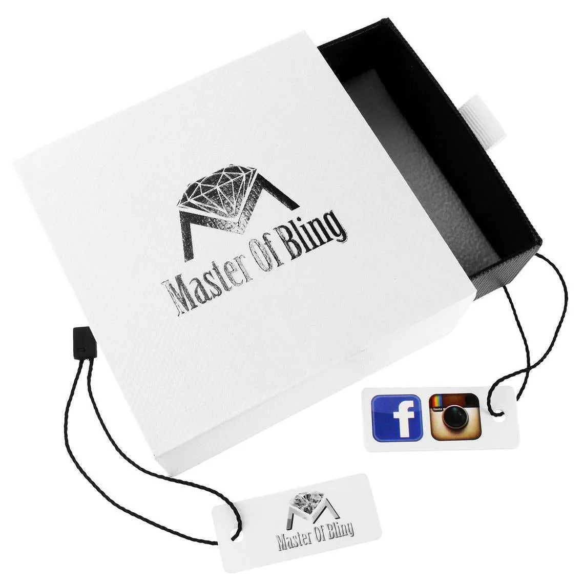 Go Crazy Emerald Cut Sterling Silver Men's Custom Pendant