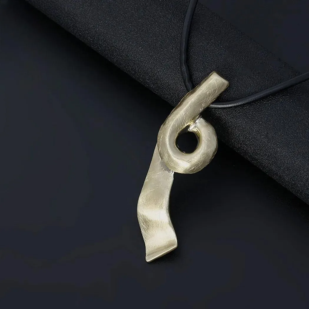 Gold Color Geometric Twisted Long Chains Necklace for Women Trending Products Pendants