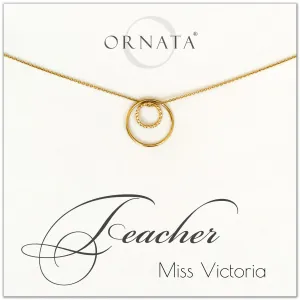 Gold Filled “Teacher” Necklace