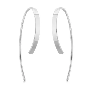 Gold Flat Sweep Cuff Earring