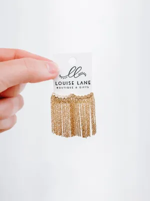 Gold Fringe Earrings