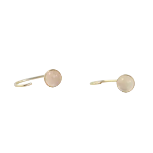 Gold J-Hook Hoop Earrings