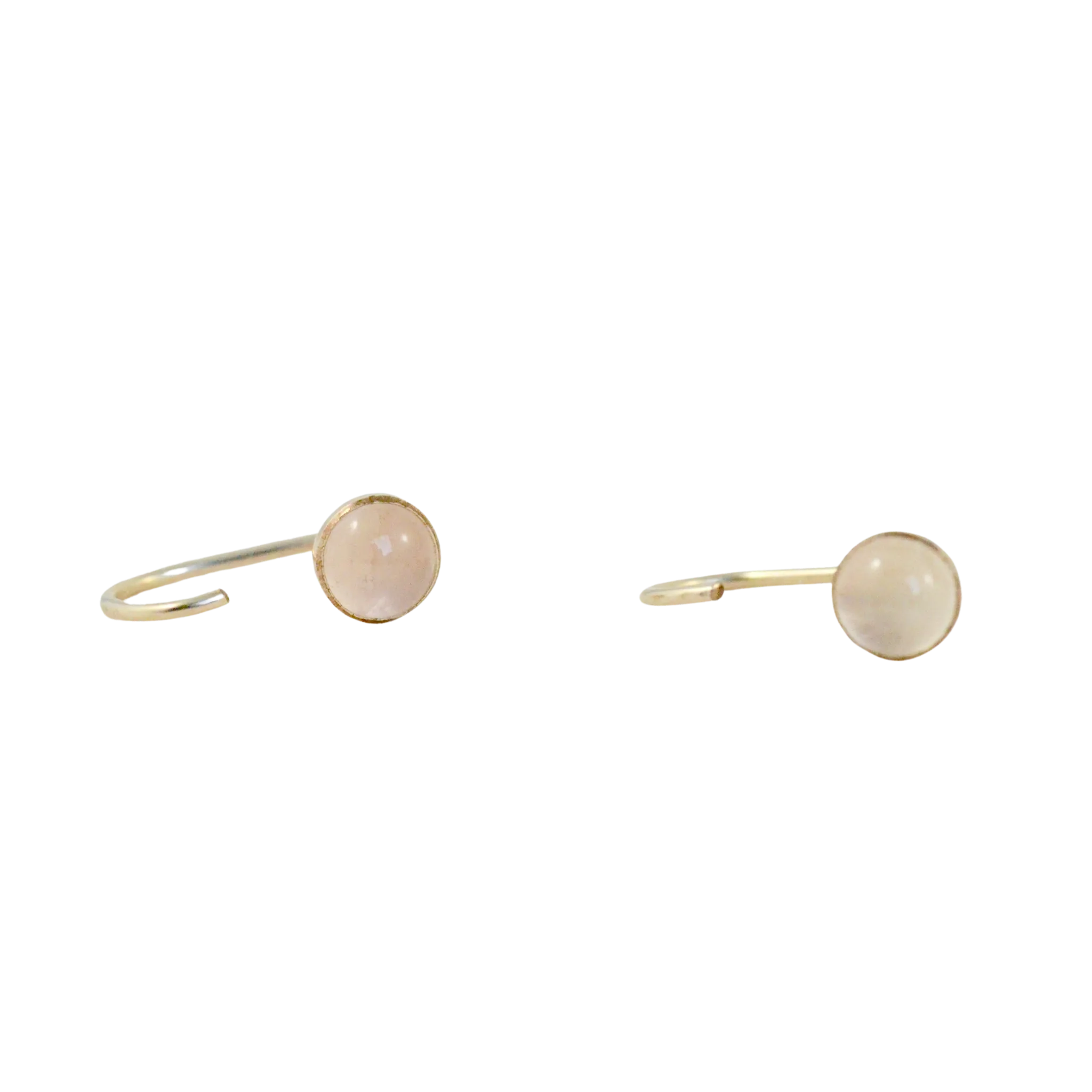 Gold J-Hook Hoop Earrings
