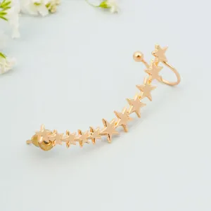 Gold Star Earring Ear Cuff