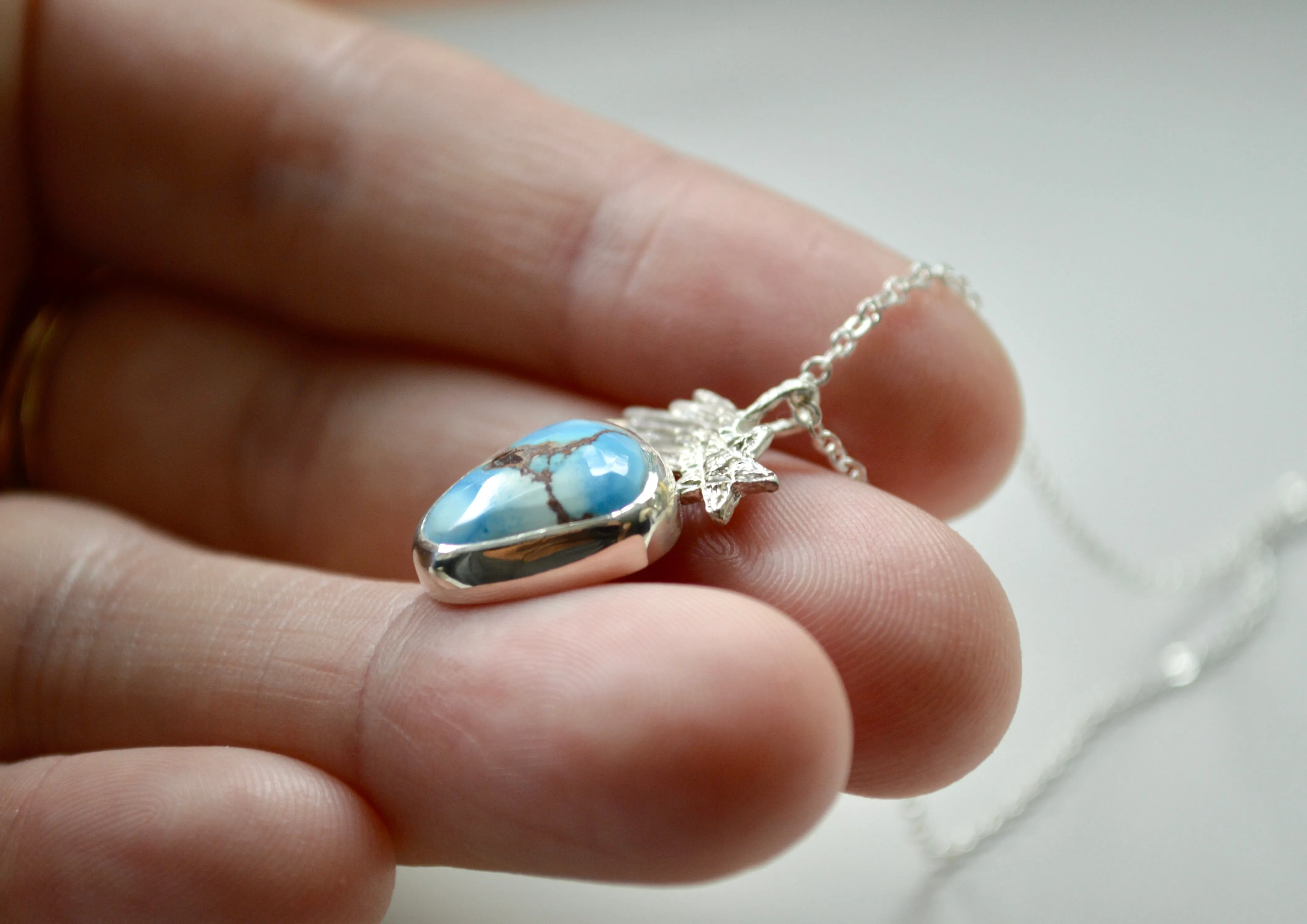 Golden Hill Turquoise Shooting Star Necklace OOAK