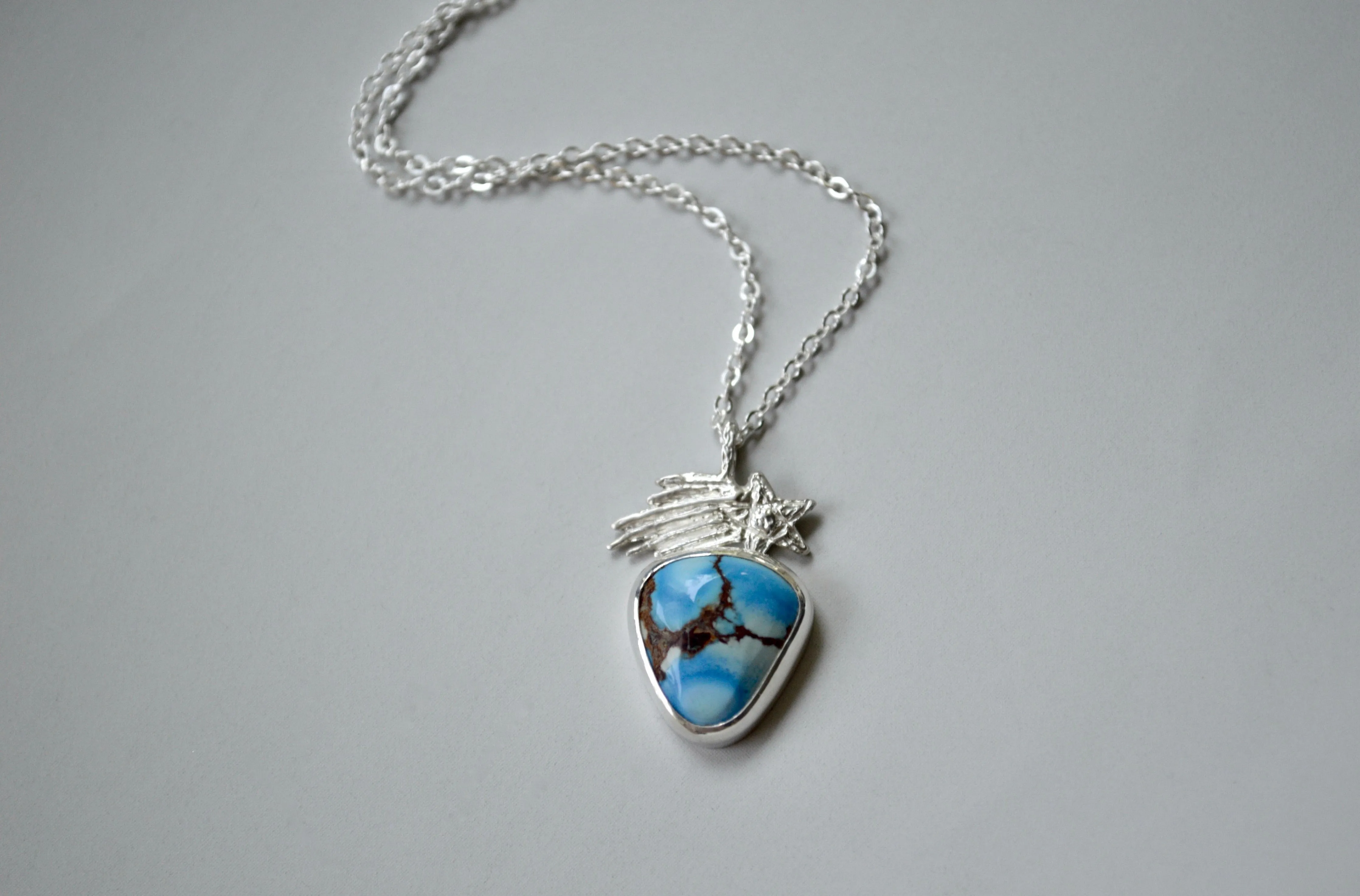 Golden Hill Turquoise Shooting Star Necklace OOAK