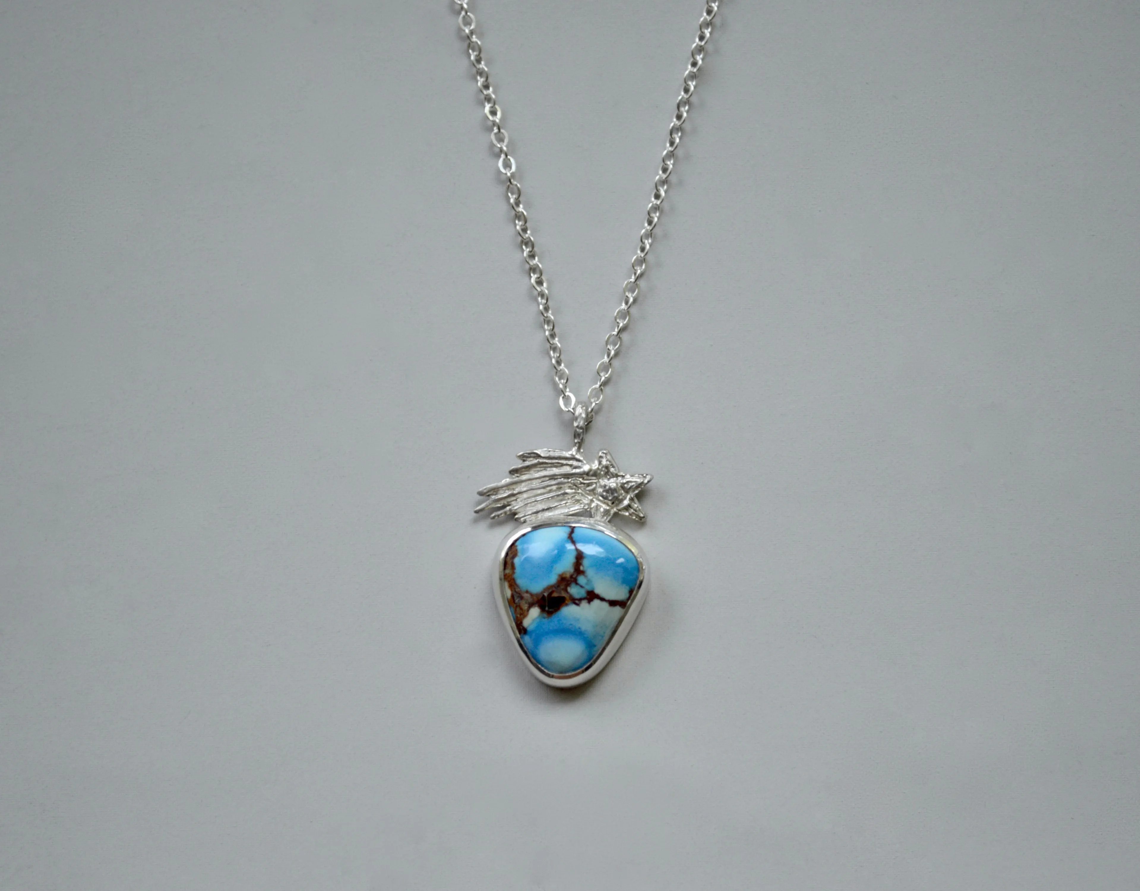 Golden Hill Turquoise Shooting Star Necklace OOAK
