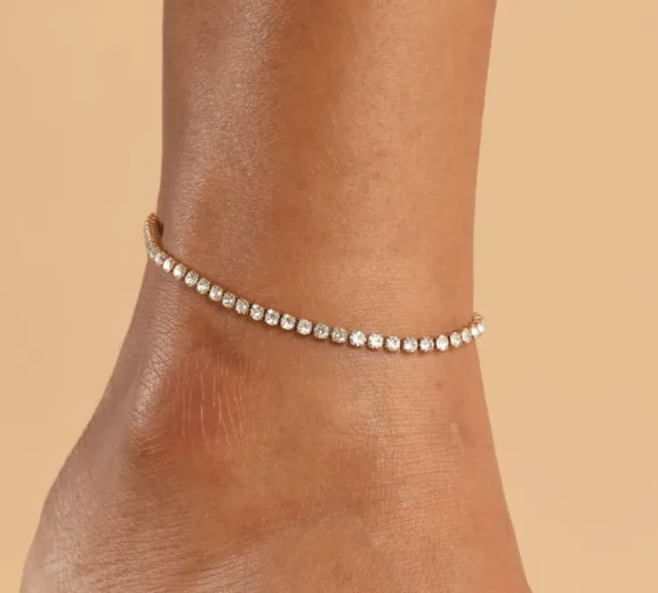 GRACE TENNIS BRACELET/ANKLET - GOLD