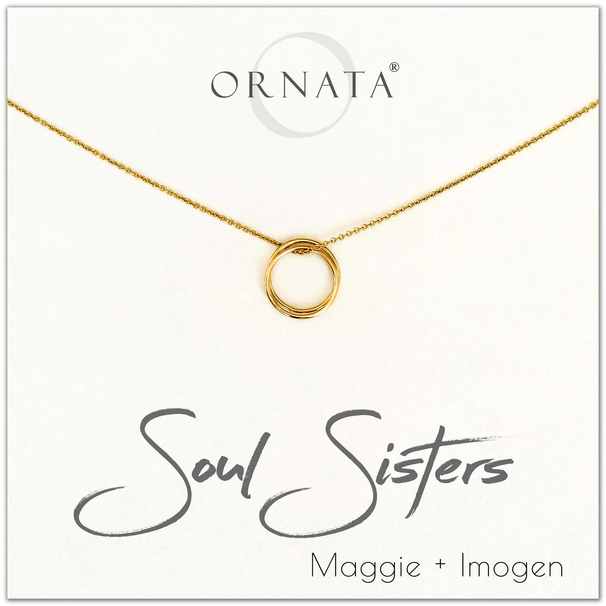 Graduation Gifts | Friends Gifts | Soul Sisters Gold Filled Necklace - Personalized
