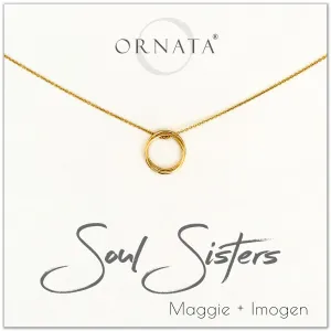 Graduation Gifts | Friends Gifts | Soul Sisters Gold Filled Necklace - Personalized