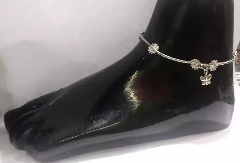 Gurjari Jewellers Thread Anklet Cotton Dori Anklet (Pack of 4)