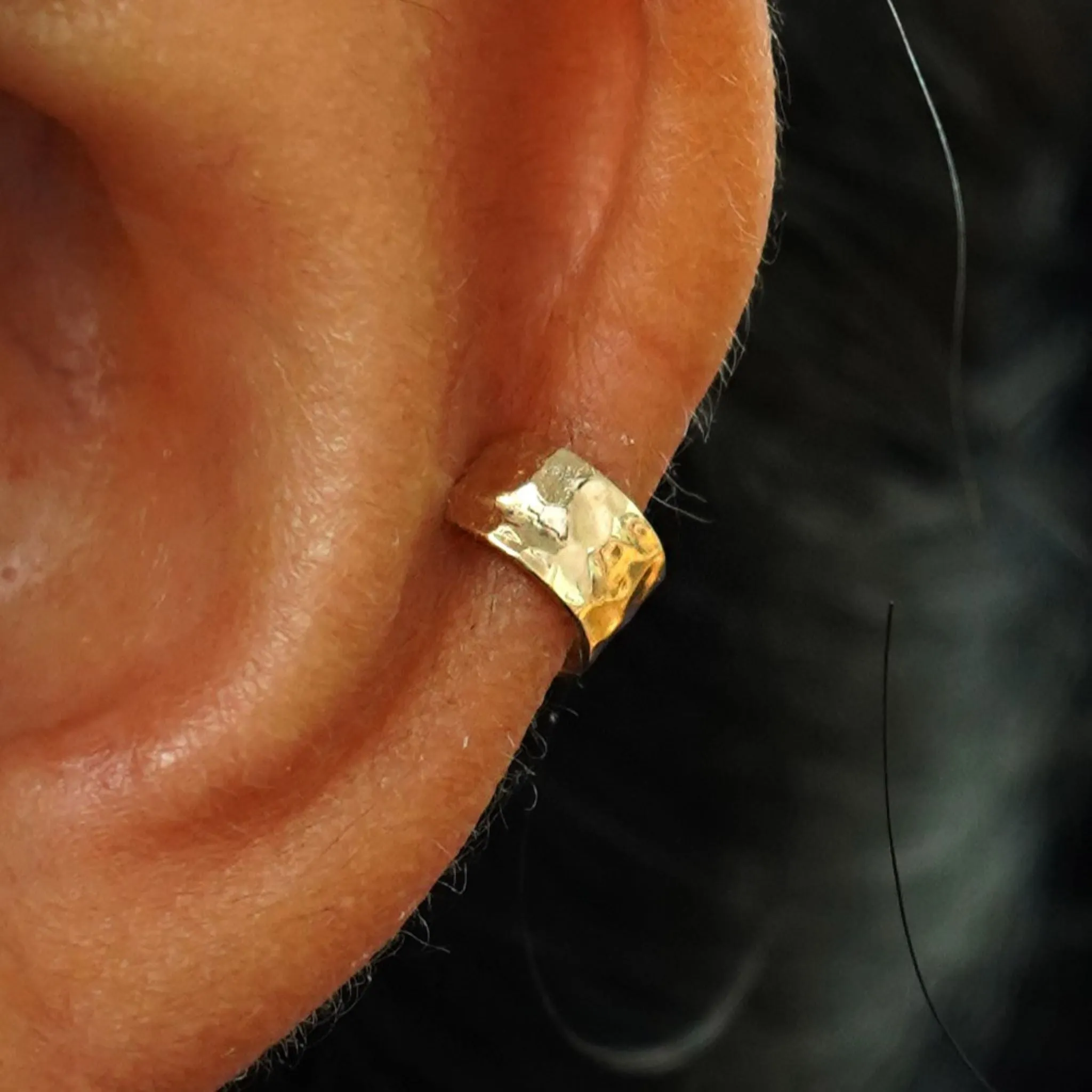 Hammered Wide Cuff