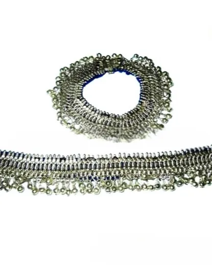 Handmade Afghan Anklet Pair