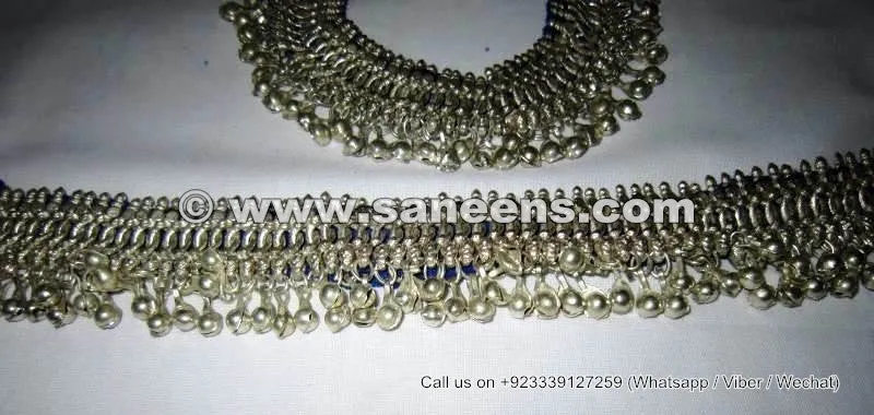 Handmade Afghan Anklet Pair