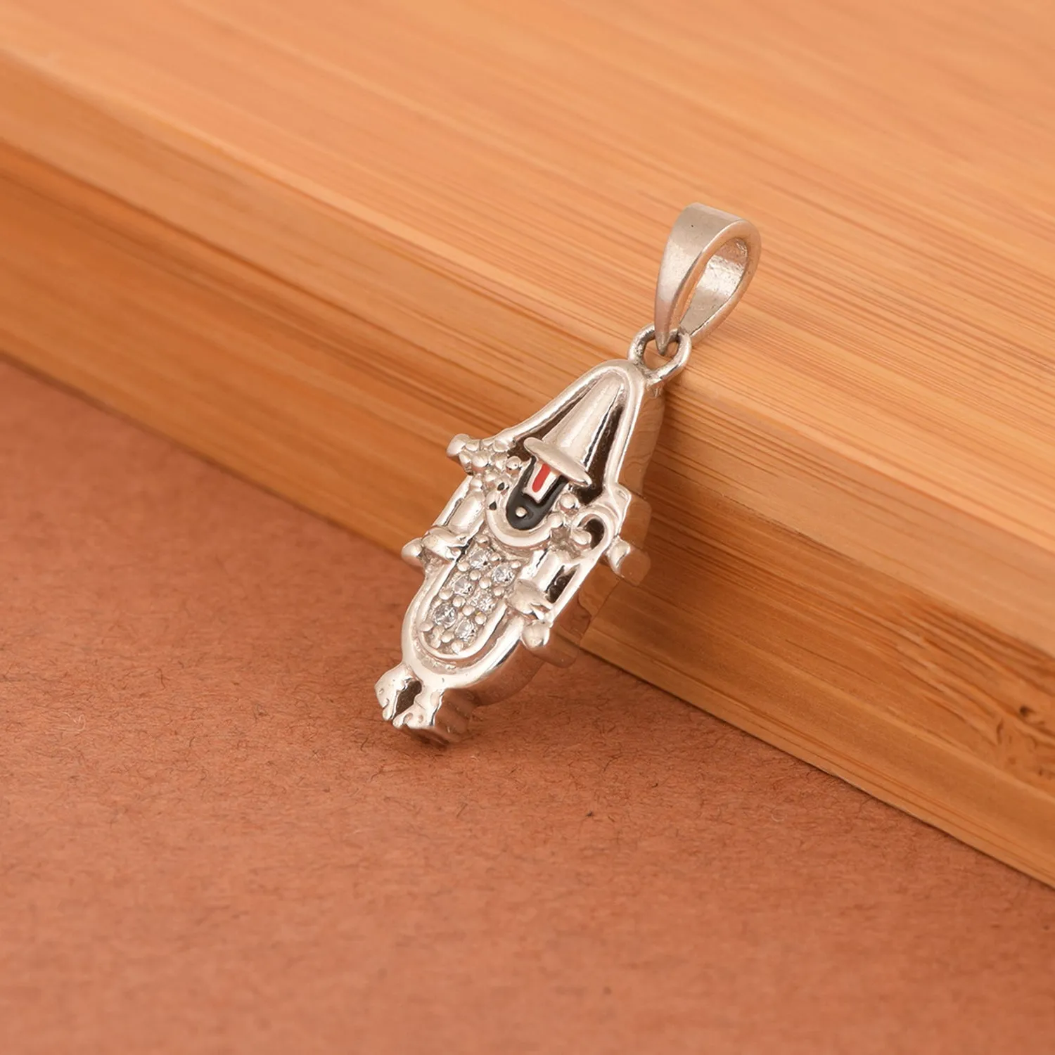 Handmade Jewelry 925 Sterling Silver Traditional Religious Tirupati Balaji Pendant