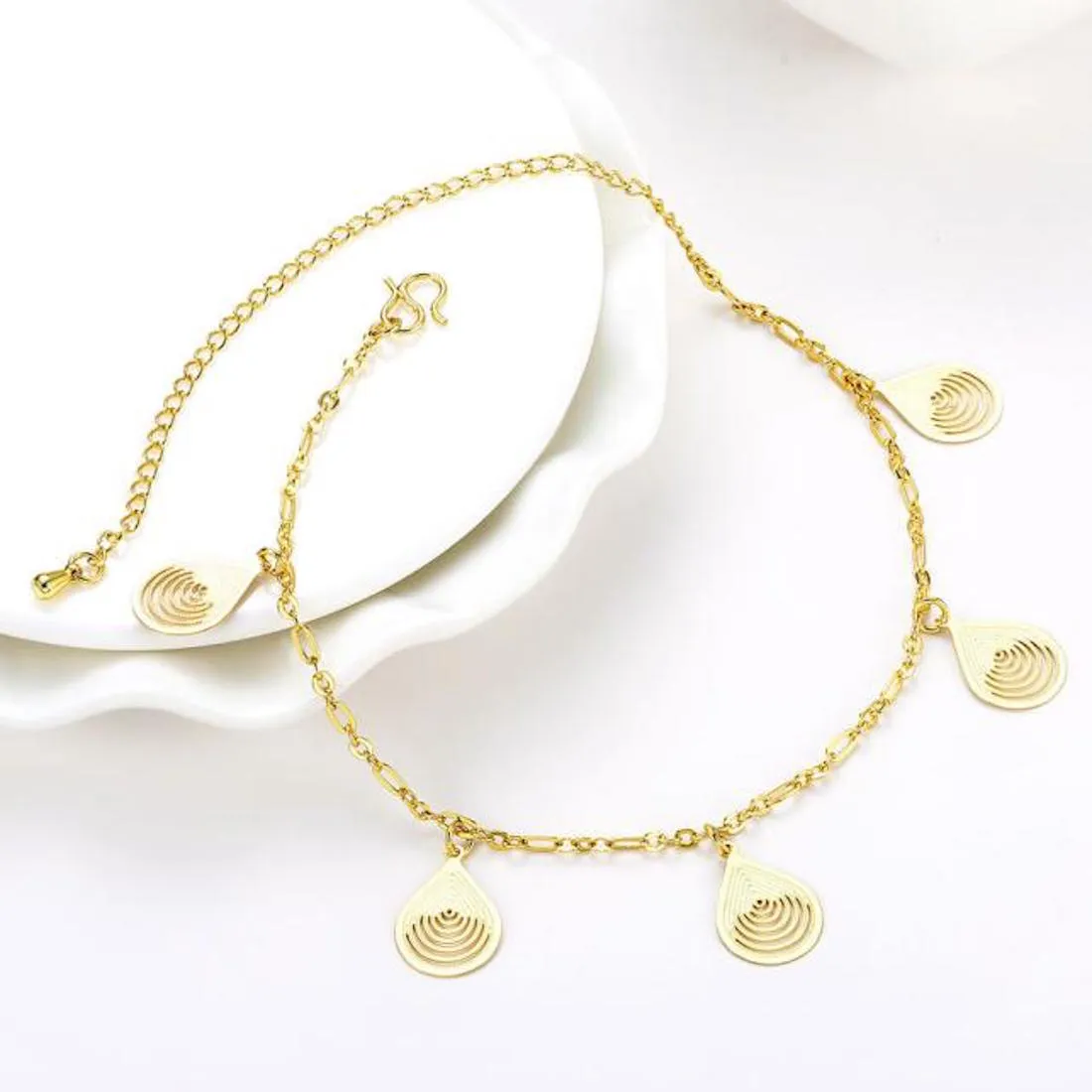 Hanging Drops Charms Anklet