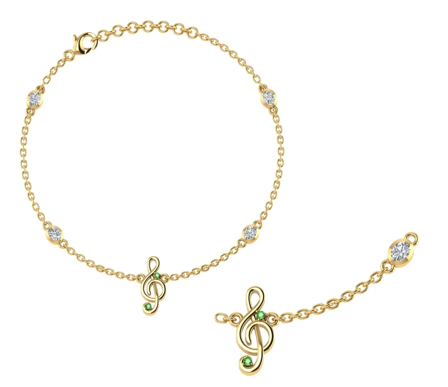 Harmony Sterling Silver Anklet