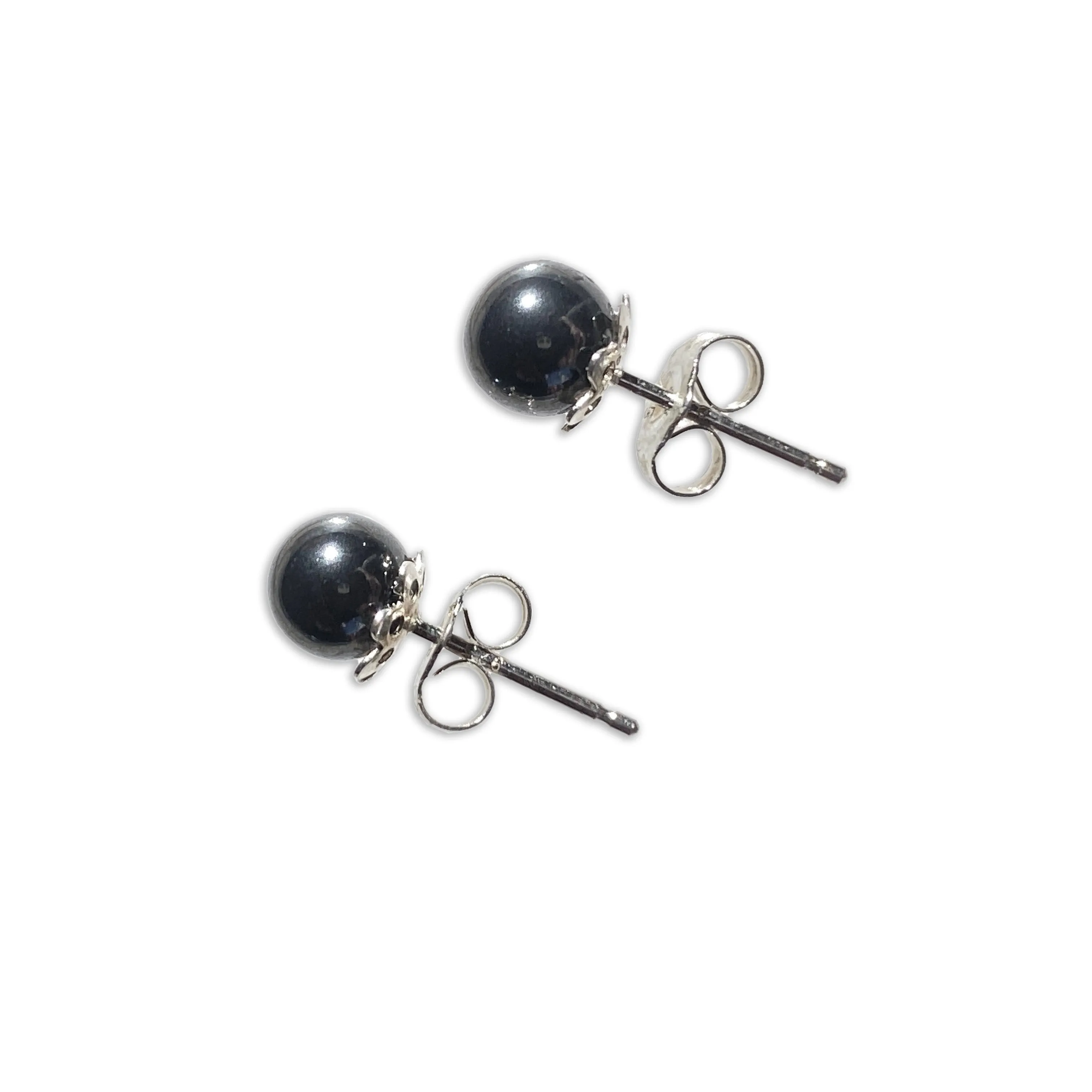 Hematite gemstone Stud Earrings