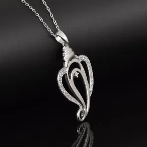 Hindu God of Luck Ganesha Head Religious Pendant Jewelry 925 Sterling Silver Jewelry