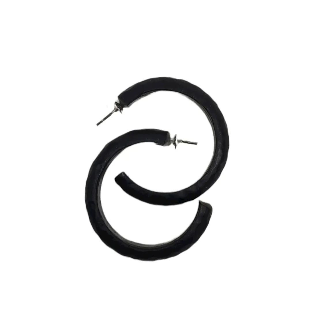Hoop Earrings Small - Black
