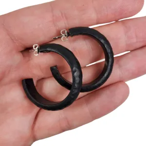 Hoop Earrings Small - Black