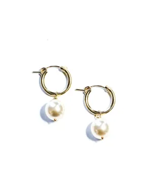 Hoop With Pearl Drops