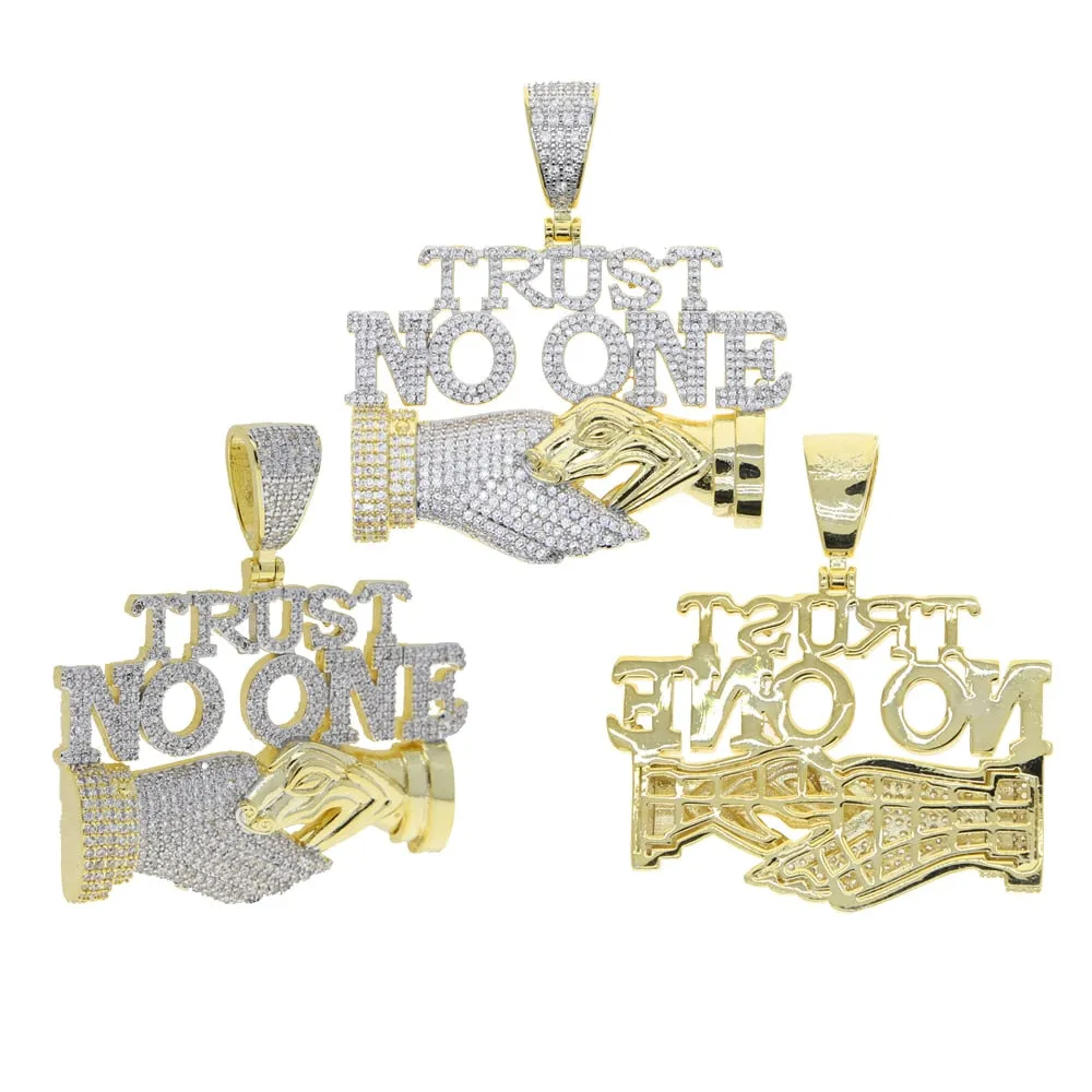 Iced Out True Real Life  Statement Pendant Necklaces