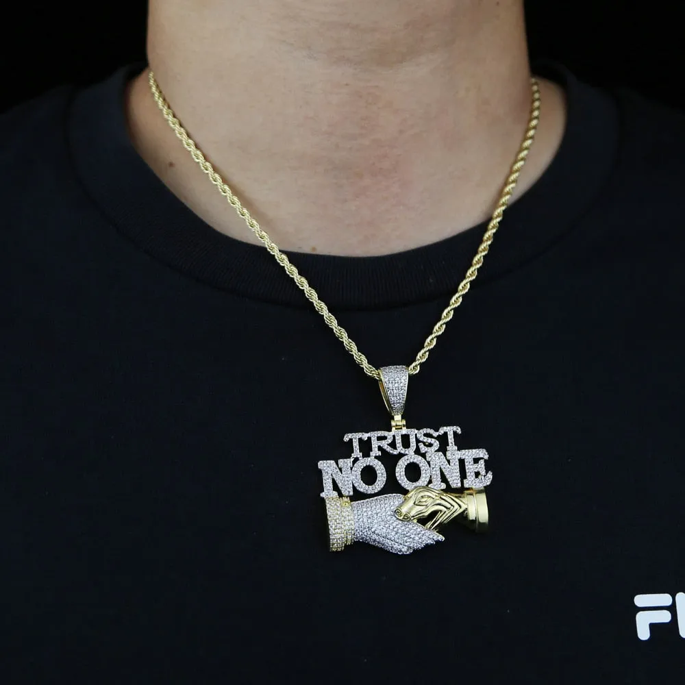 Iced Out True Real Life  Statement Pendant Necklaces