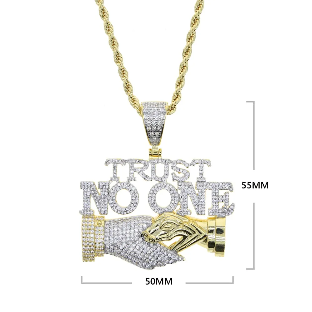 Iced Out True Real Life  Statement Pendant Necklaces