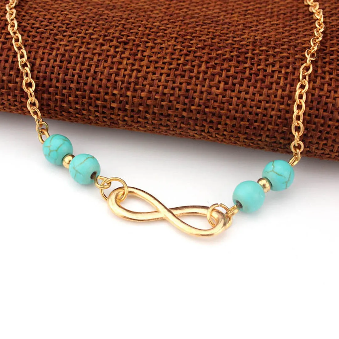 Infinity Beaded Anklet
