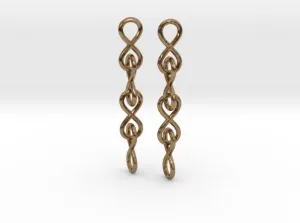 Infinity Chain Earrings (Metal)