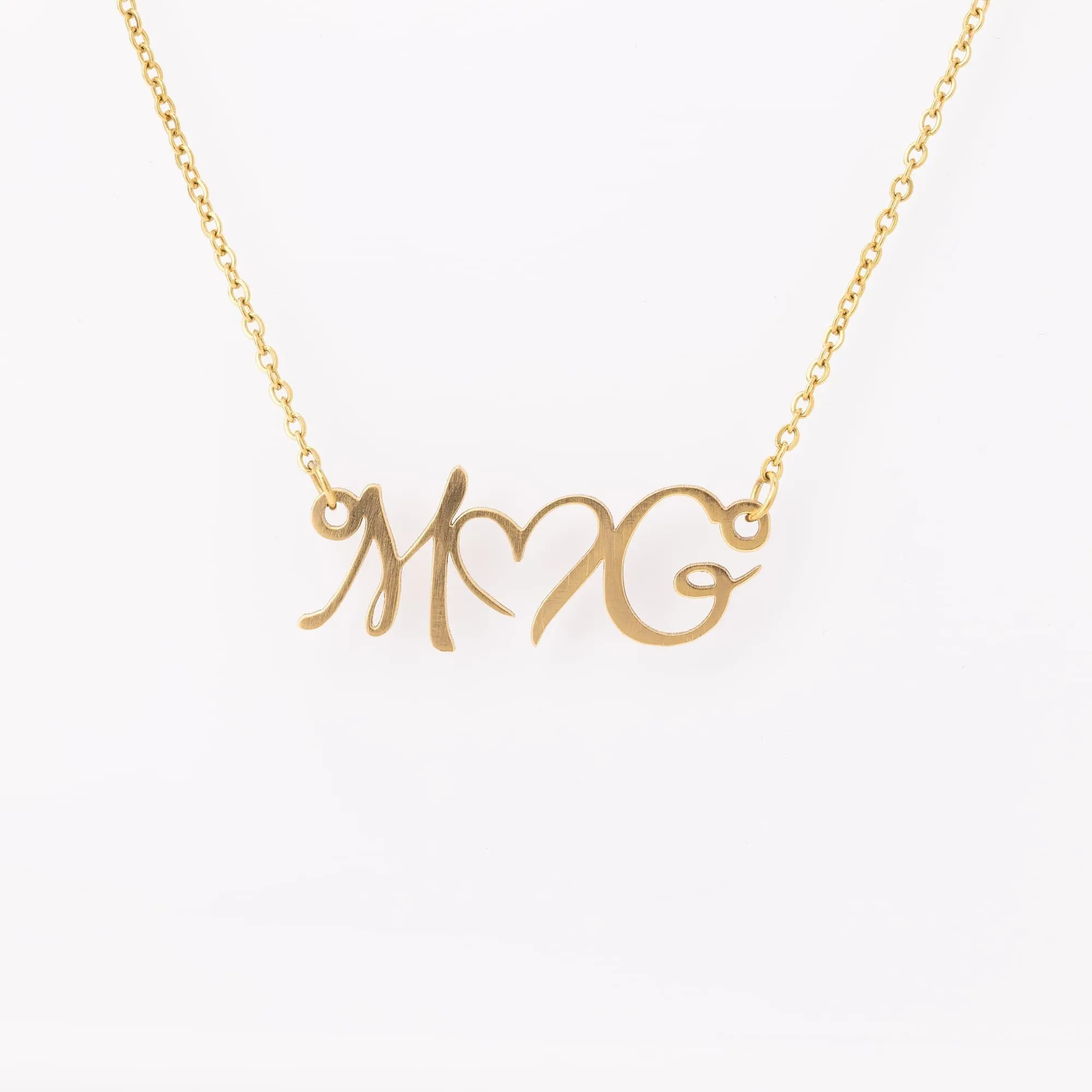 Initial Heart Necklace