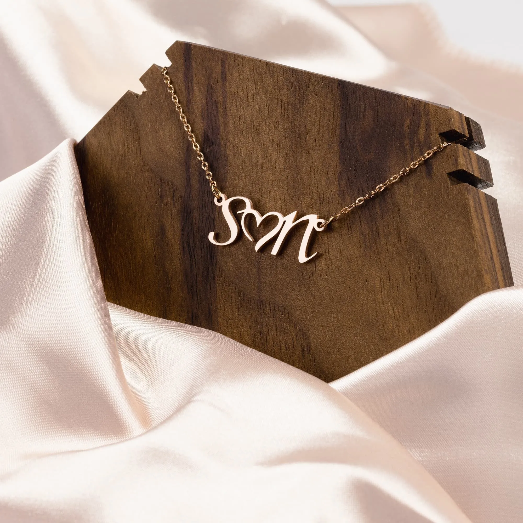 Initial Heart Necklace
