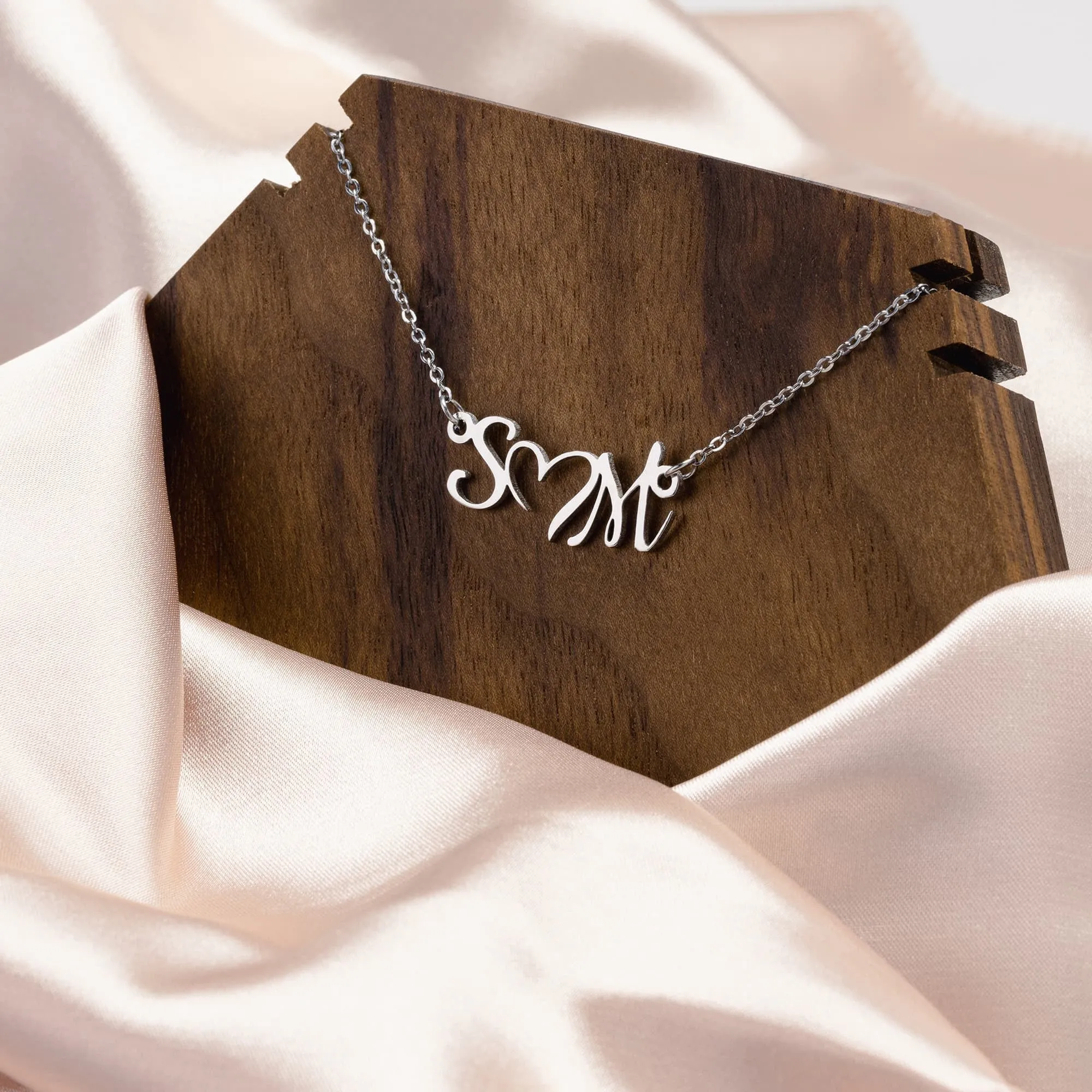 Initial Heart Necklace