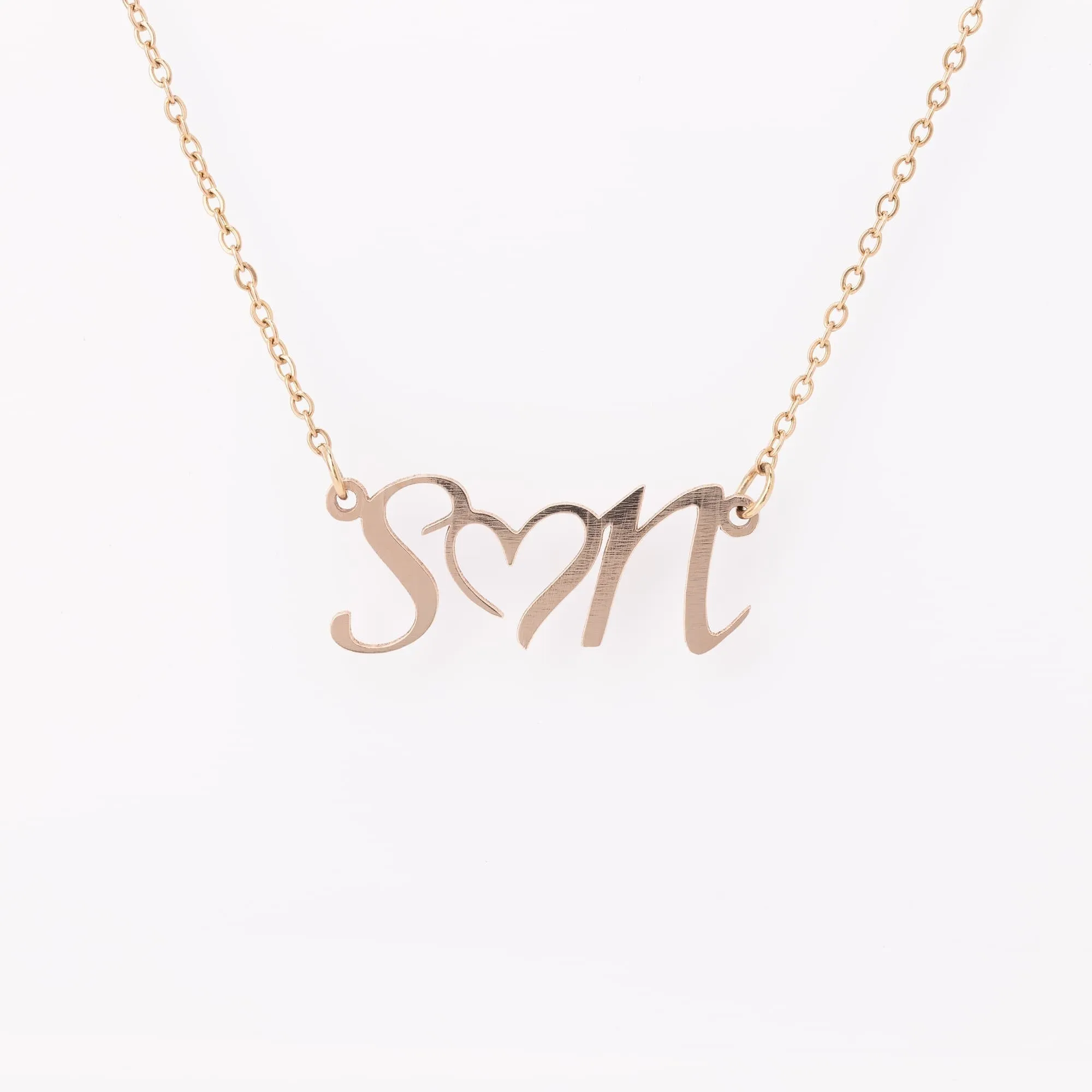 Initial Heart Necklace