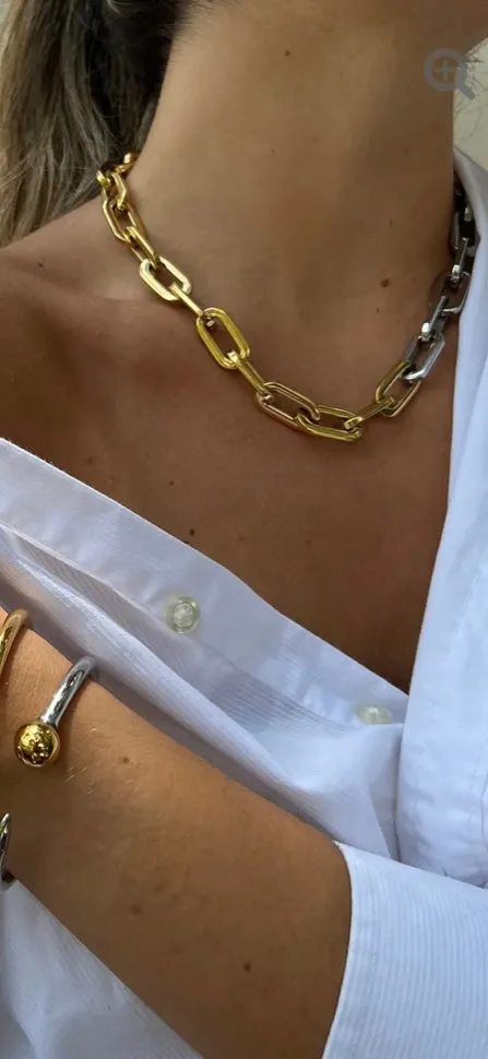 Jenna Link Chain - Two Tone