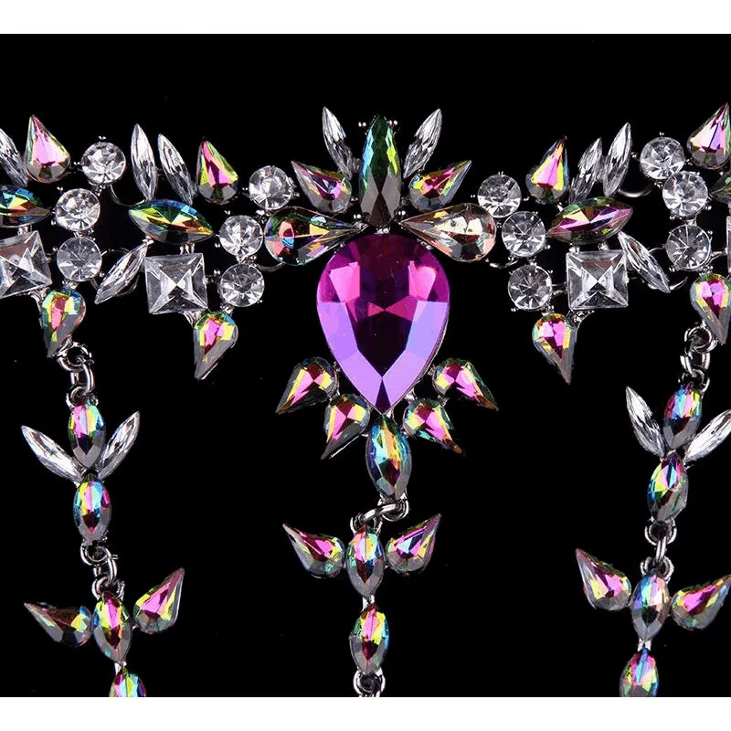 Jeweled Austrian Crystal Prison Leg Chain