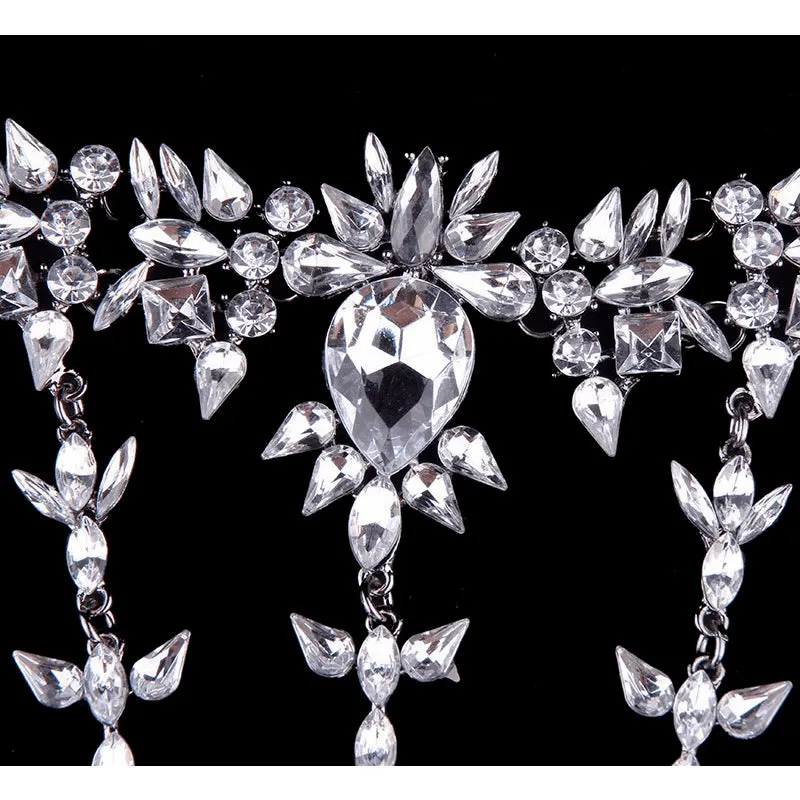 Jeweled Austrian Crystal Prison Leg Chain