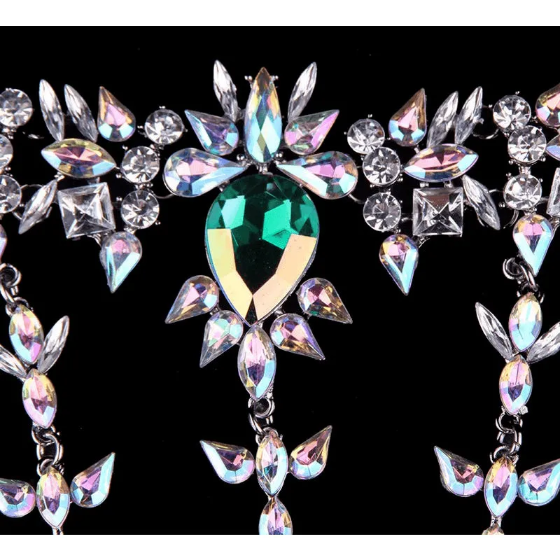Jeweled Austrian Crystal Prison Leg Chain