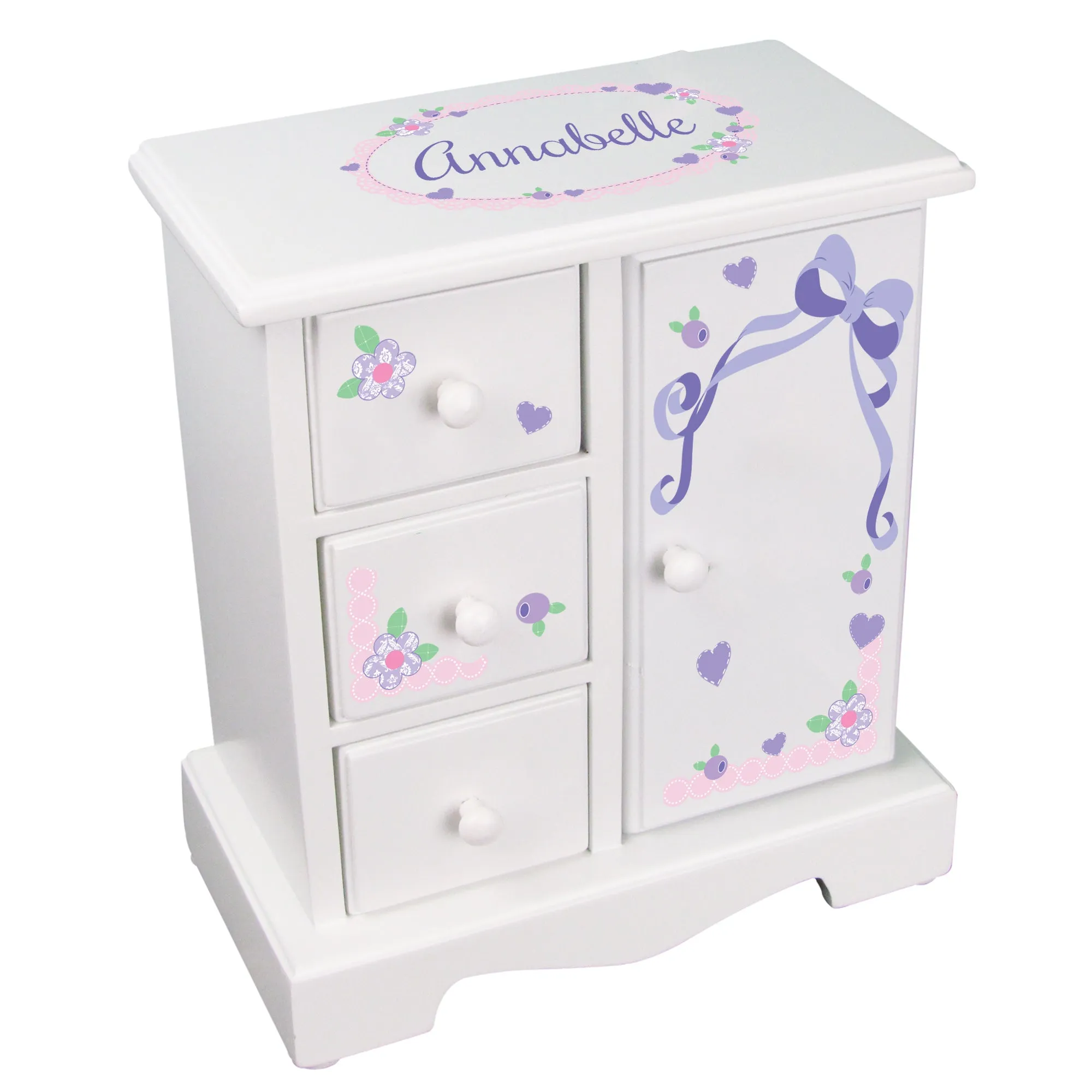 Jewelry Armoire - Lacey Bow