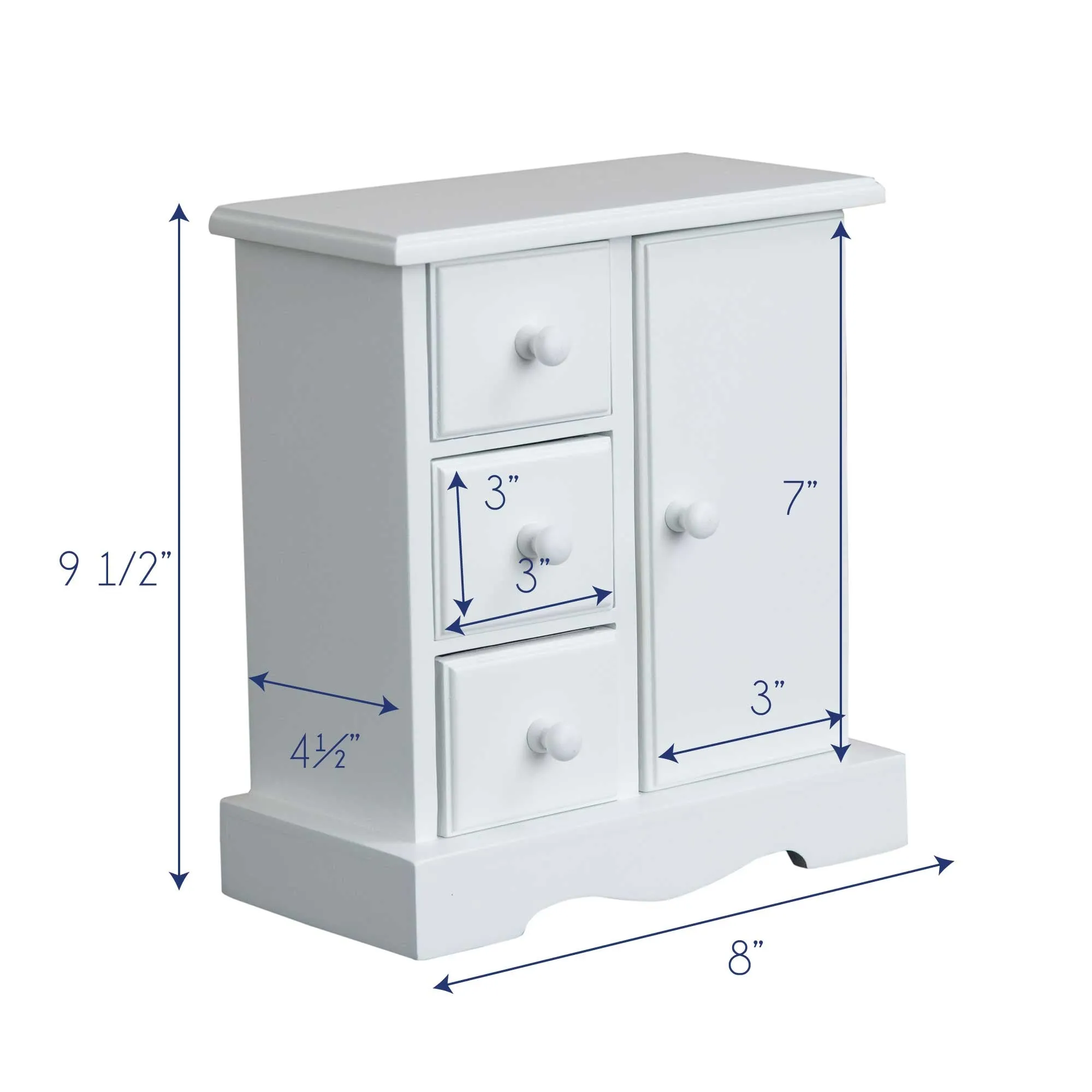 Jewelry Armoire - Lacey Bow